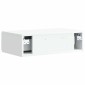 vidaXL Τραπεζάκι Τοίχου Λευκό 59 x 34,5 x 17 εκ. Επεξεργασμένο Ξύλο