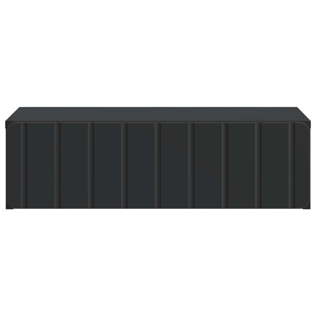 vidaXL Τραπεζάκι Τοίχου Μαύρο 59 x 34,5 x 17 εκ. Επεξεργασμένο Ξύλο