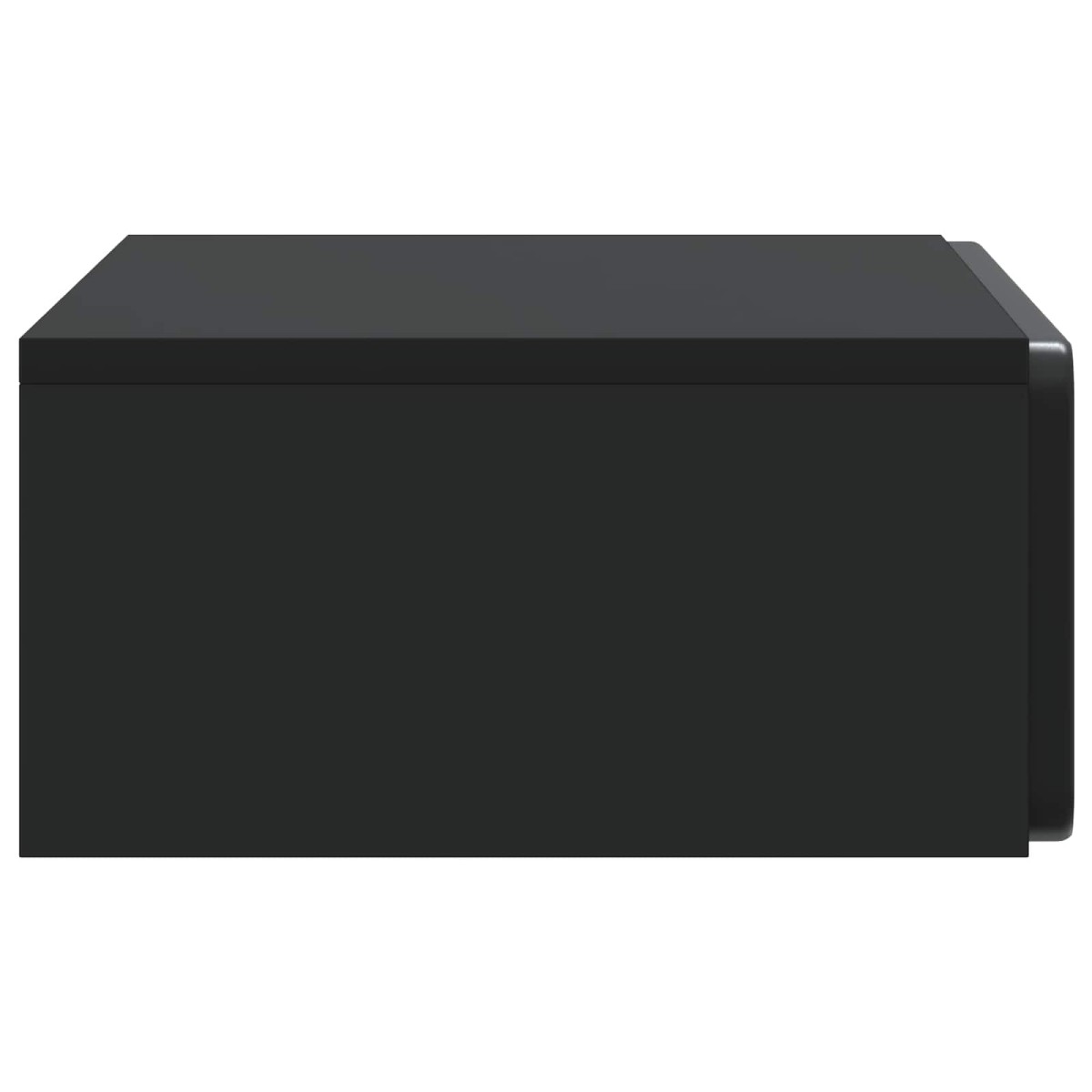vidaXL Τραπεζάκι Τοίχου Μαύρο 59 x 34,5 x 17 εκ. Επεξεργασμένο Ξύλο