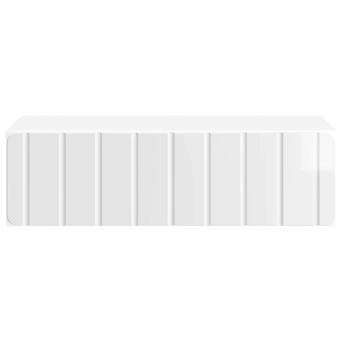 vidaXL Τραπεζάκι Τοίχου Γυαλιστερό Λευκό 59 x 34,5 x 17 εκ.