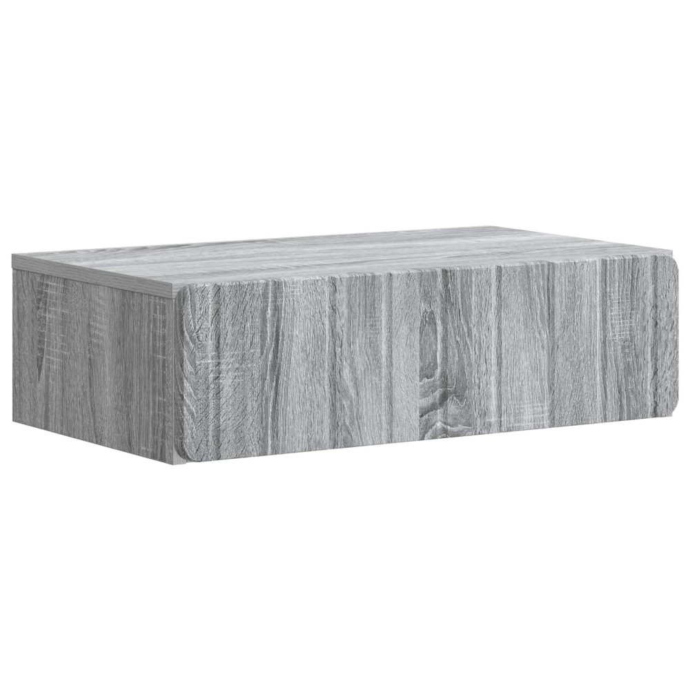 vidaXL Τραπεζάκι Τοίχου Γκρι Sonoma 59 x 34,5 x 17 εκ.