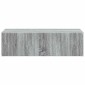 vidaXL Τραπεζάκι Τοίχου Γκρι Sonoma 59 x 34,5 x 17 εκ.