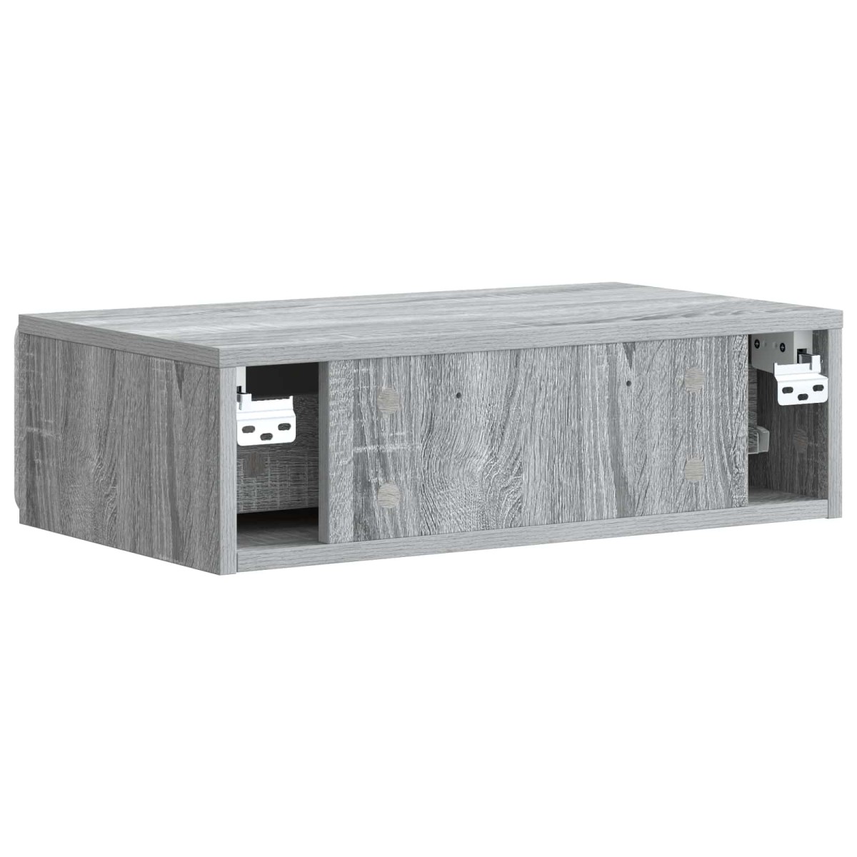 vidaXL Τραπεζάκι Τοίχου Γκρι Sonoma 59 x 34,5 x 17 εκ.