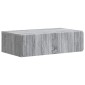 vidaXL Τραπεζάκι Τοίχου Γκρι Sonoma 59 x 34,5 x 17 εκ.
