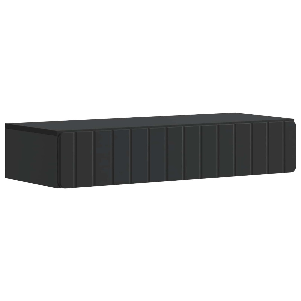 vidaXL Τραπεζάκι Τοίχου Μαύρο 87,5 x 34,5 x 17 εκ. Επεξεργασμένο Ξύλο