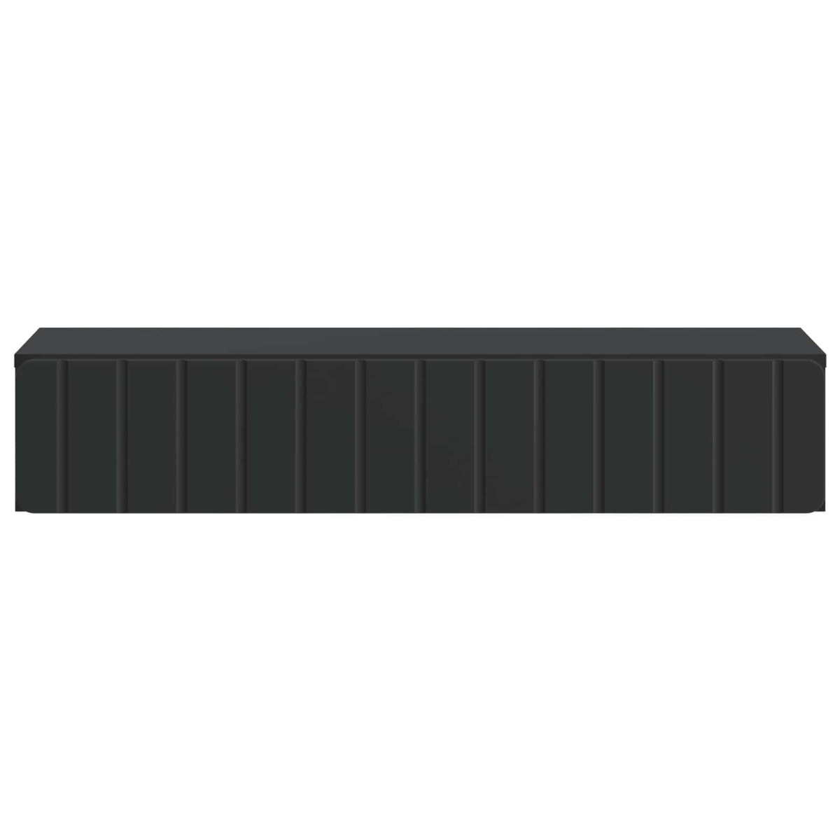 vidaXL Τραπεζάκι Τοίχου Μαύρο 87,5 x 34,5 x 17 εκ. Επεξεργασμένο Ξύλο