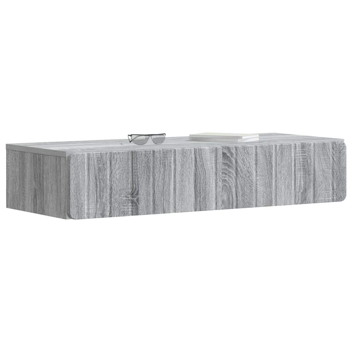 vidaXL Τραπεζάκι Τοίχου Γκρι Sonoma 87,5 x 34,5 x 17 εκ.