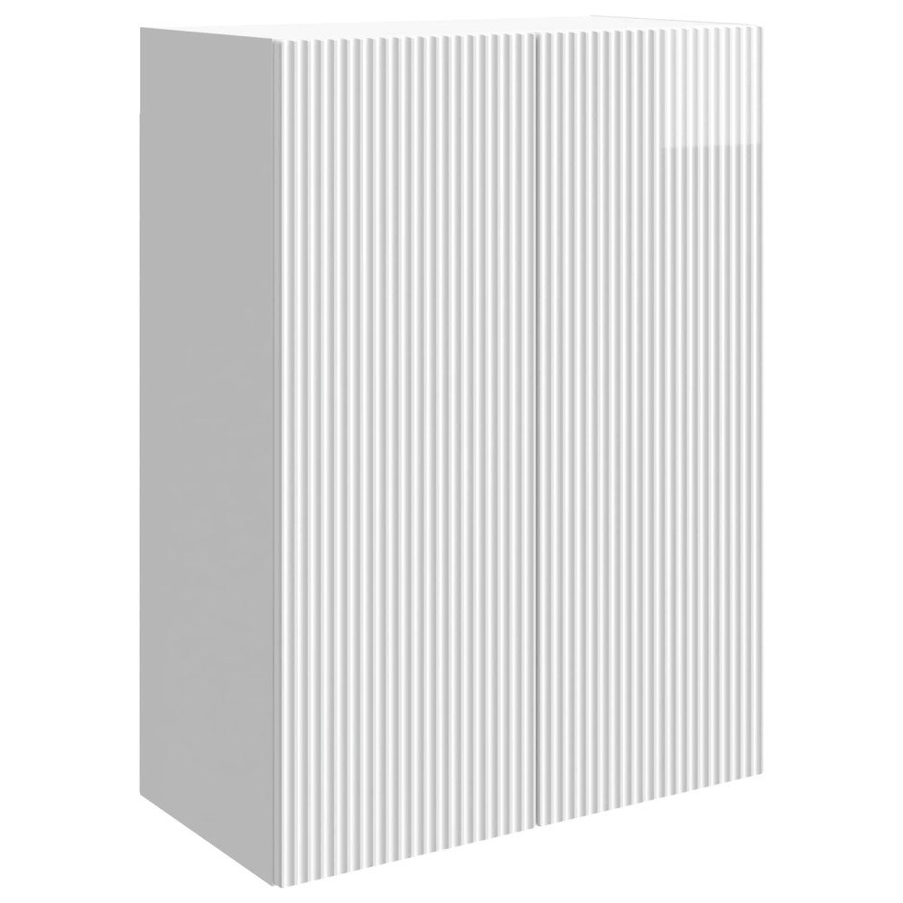 vidaXL Τοίχου Ντουλάπα Γυαλιστερό Λευκό 66 x 34,5 x 90 εκ