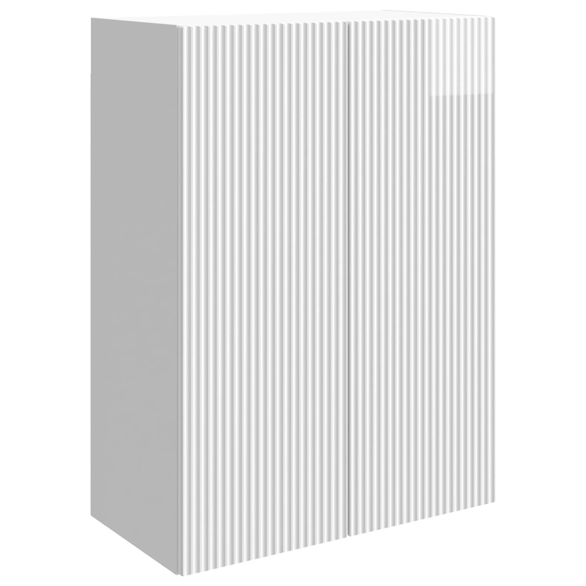 vidaXL Τοίχου Ντουλάπα Γυαλιστερό Λευκό 66 x 34,5 x 90 εκ