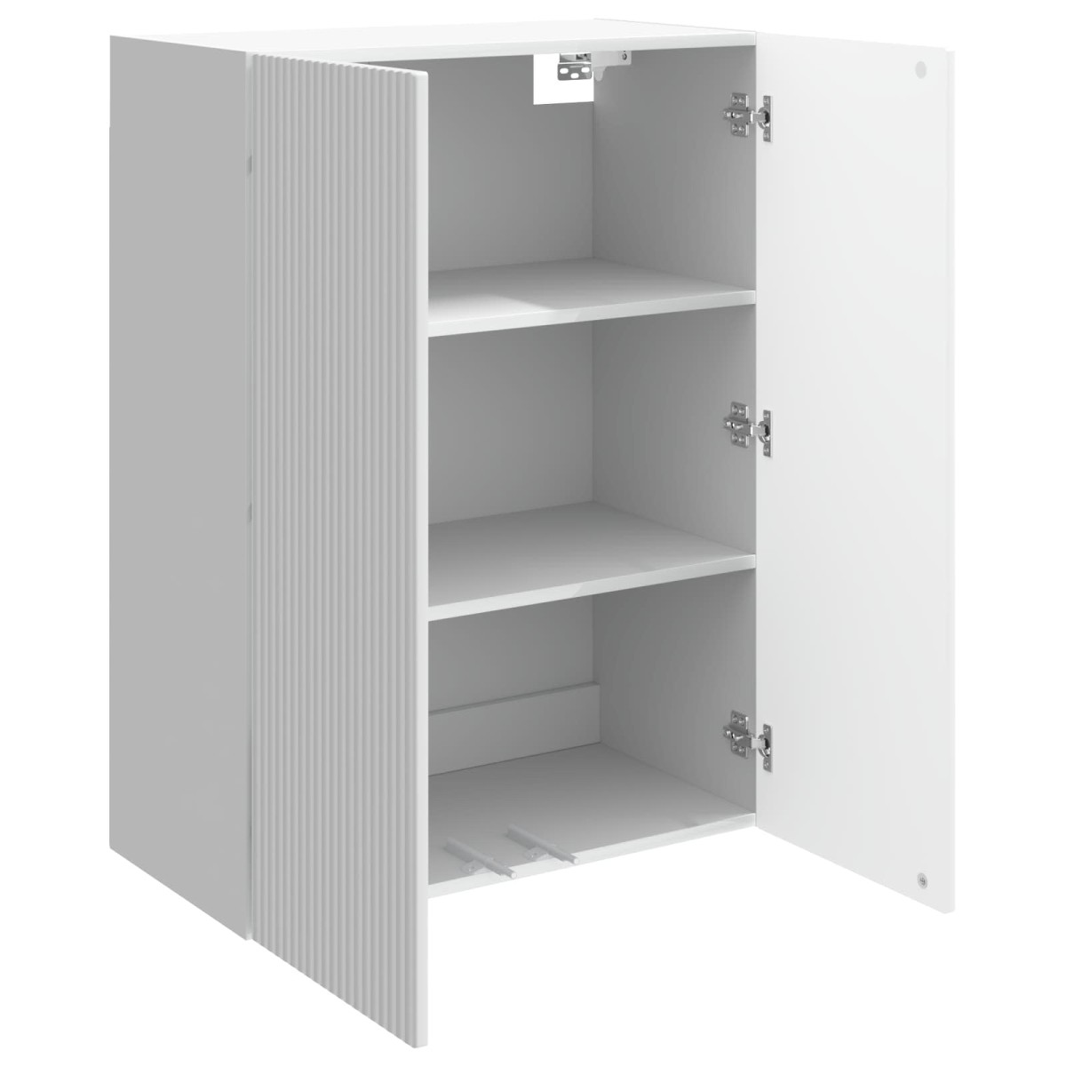 vidaXL Τοίχου Ντουλάπα Γυαλιστερό Λευκό 66 x 34,5 x 90 εκ