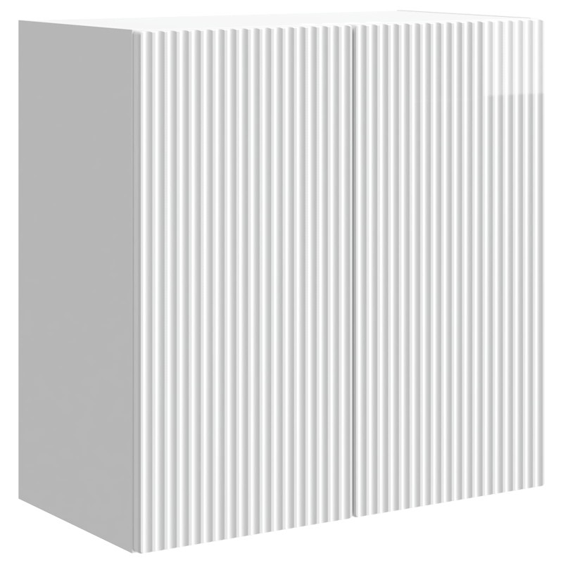 vidaXL Τοίχου Ντουλάπα Γυαλιστερό Λευκό 59 x 31 x 60 εκ