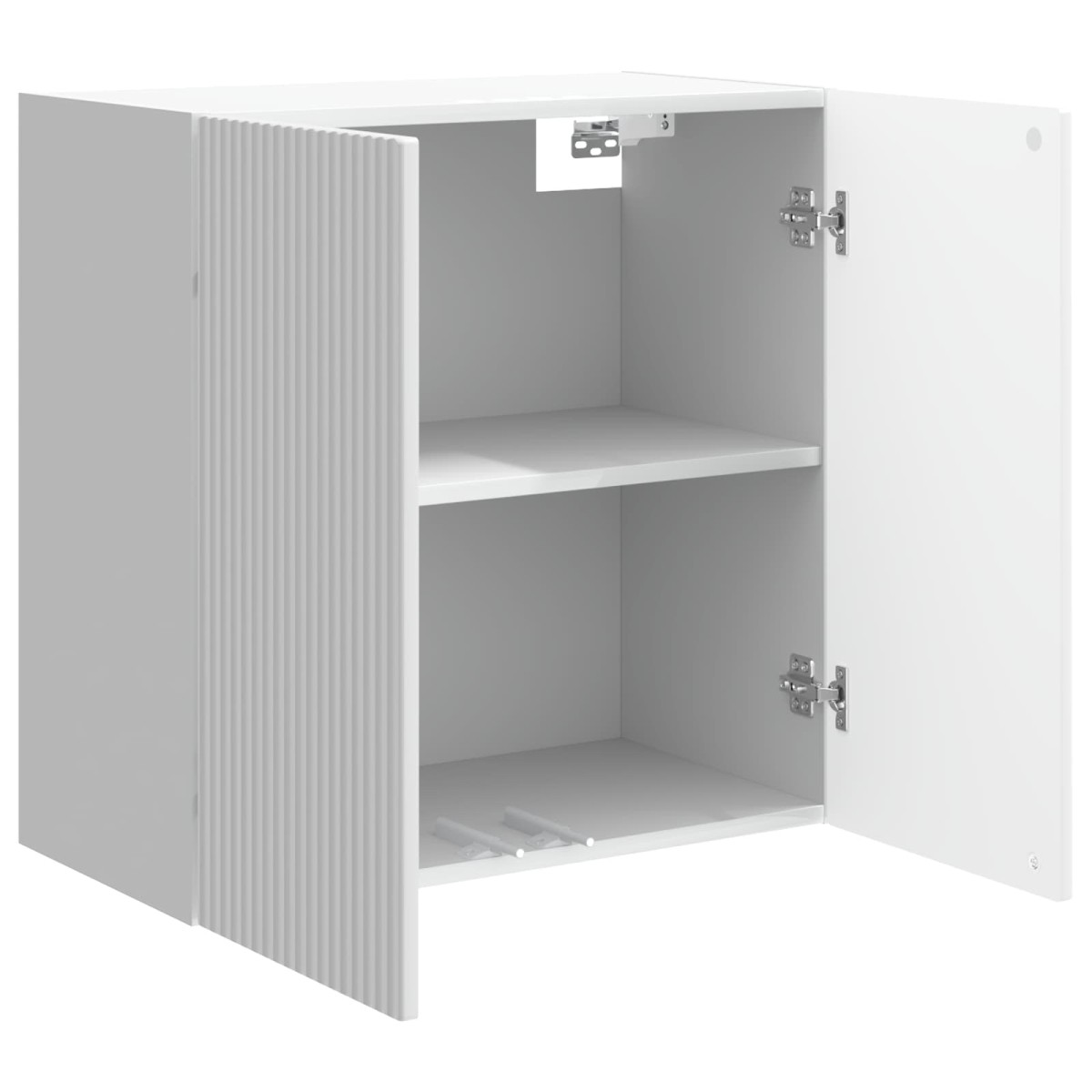 vidaXL Τοίχου Ντουλάπα Γυαλιστερό Λευκό 59 x 31 x 60 εκ