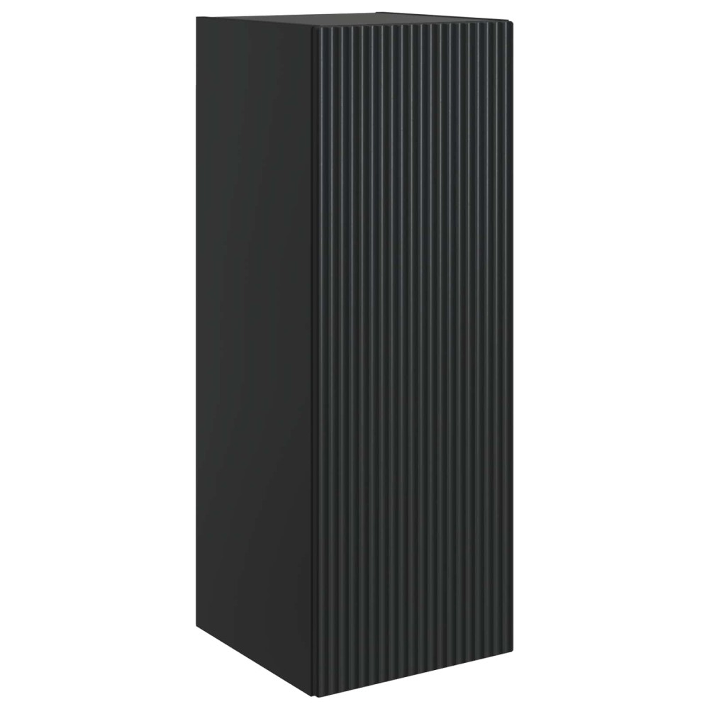 vidaXL Τοίχου Ντουλάπα Μαύρο 33 x 34,5 x 90 εκ Επεξεργασμένο Ξύλο