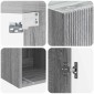vidaXL Τοίχου Ντουλάπα Γκρι Sonoma 33 x 34,5 x 90 εκ