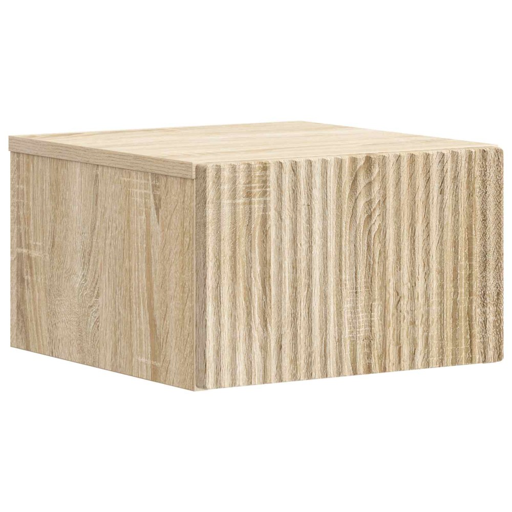 vidaXL Τοίχου Κρεμαστό Κομοδίνο Sonoma Δρυς 33 x 34,5 x 20 εκ