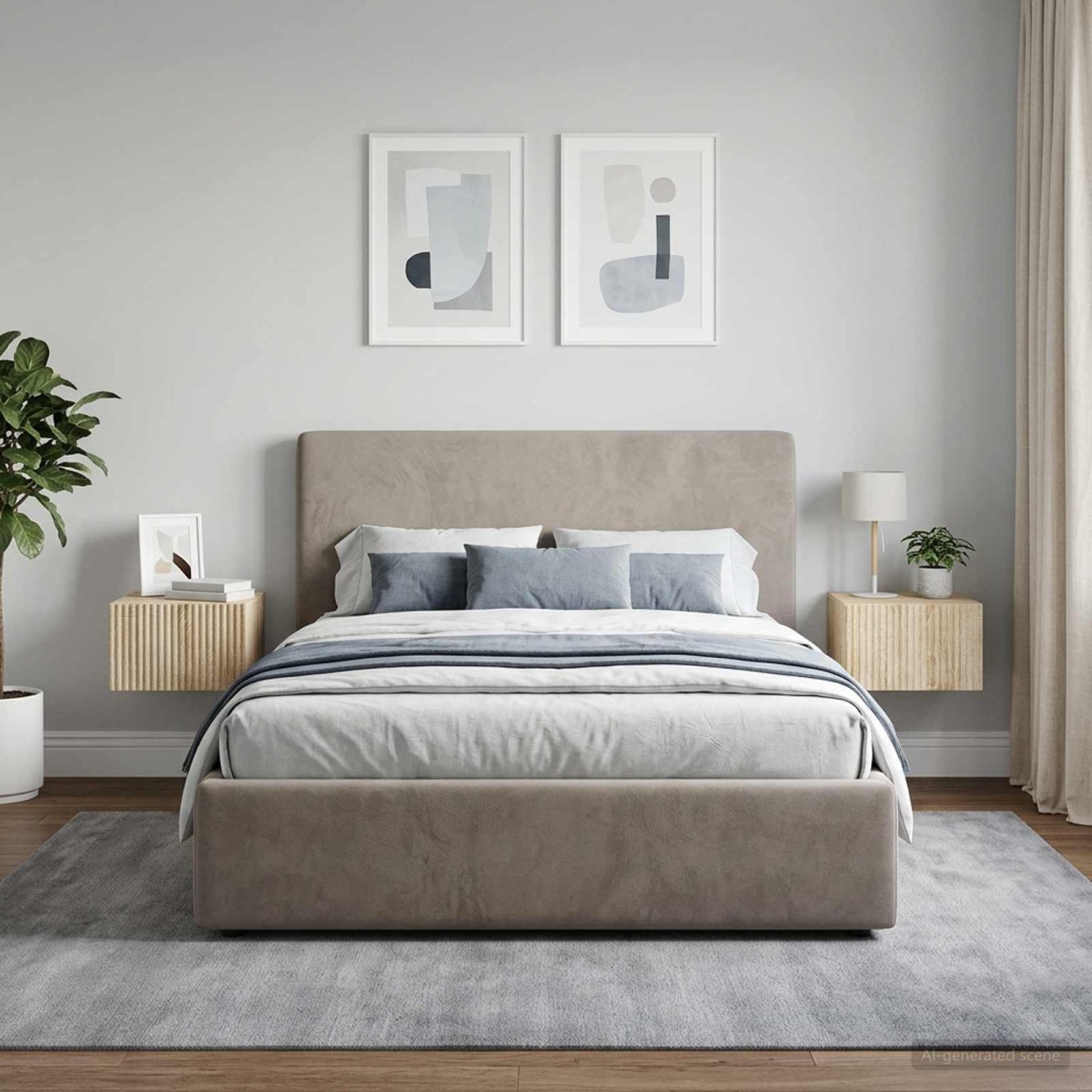 vidaXL Τοίχου Κρεμαστό Κομοδίνο 2 τεμ. Sonoma Δρυς 33 x 34,5 x 20 εκ