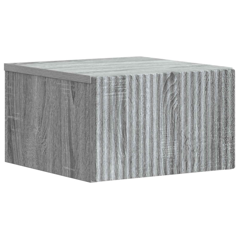 vidaXL Τοίχου Κρεμαστό Κομοδίνο Γκρι Sonoma 33 x 34,5 x 20 εκ