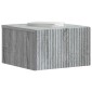 vidaXL Τοίχου Κρεμαστό Κομοδίνο 2 τεμ. Γκρι Sonoma 33 x 34,5 x 20 εκ