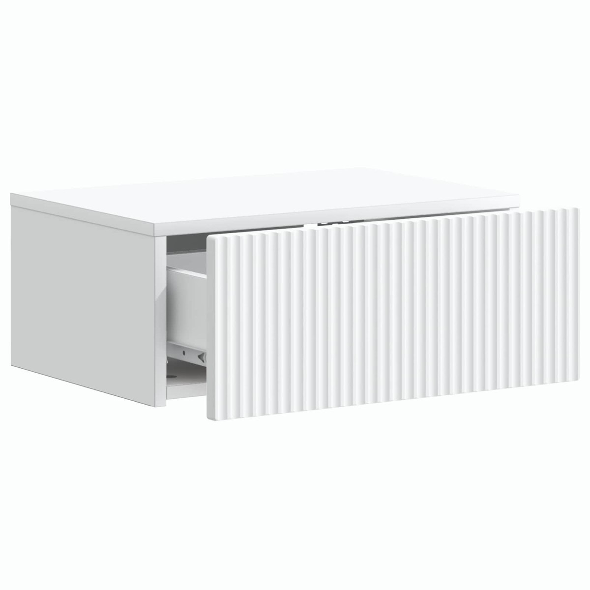 vidaXL Τοίχου Κρεμαστό Κομοδίνο 2 τεμ. Λευκό 49 x 34,5 x 20 εκ.