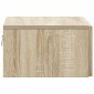 vidaXL Τοίχου Κρεμαστό Κομοδίνο Sonoma Δρυς 49 x 34,5 x 20 εκ.