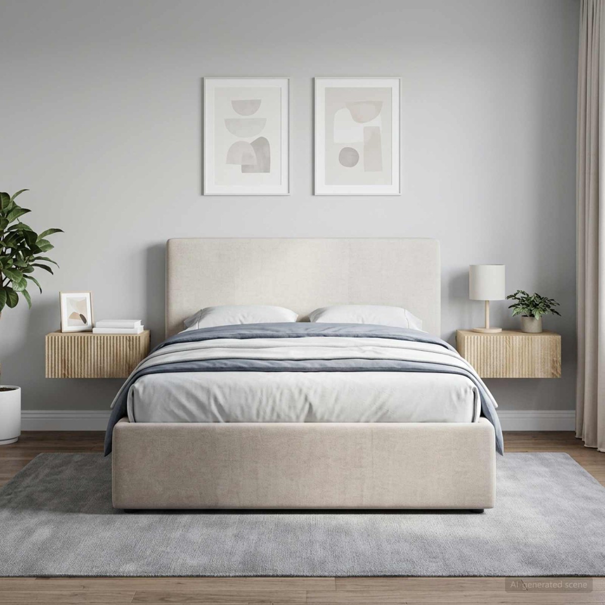 vidaXL Τοίχου Κρεμαστό Κομοδίνο 2 τεμ. Sonoma Δρυς 49 x 34,5 x 20 εκ.