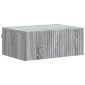 vidaXL Τοίχου Κρεμαστό Κομοδίνο Γκρι Sonoma 49 x 34,5 x 20 εκ.