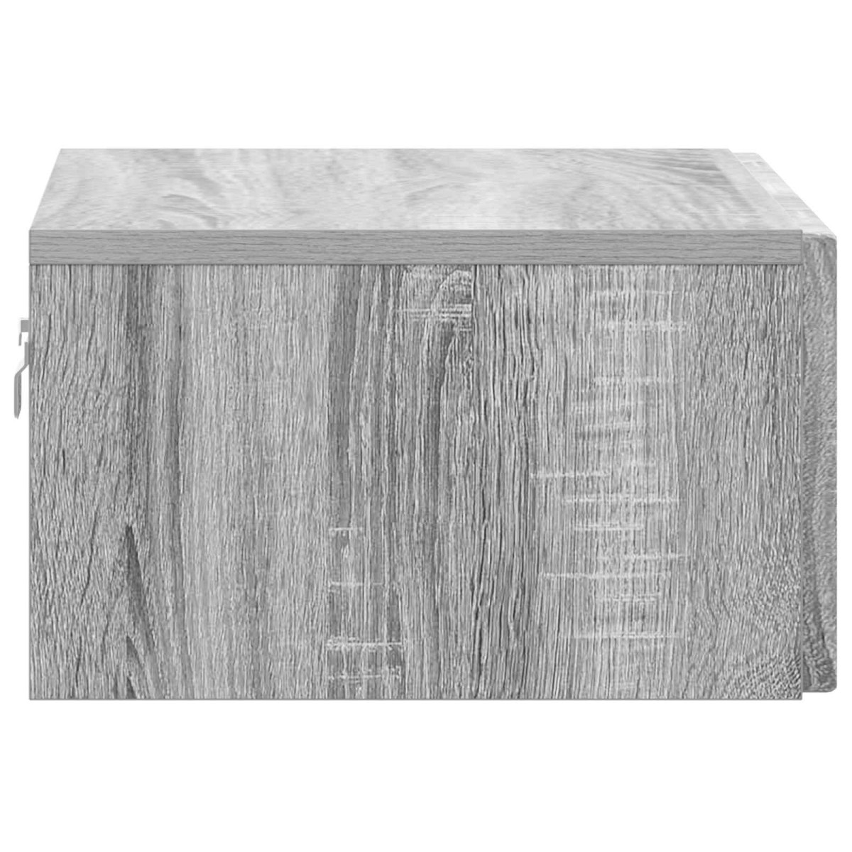 vidaXL Τοίχου Κρεμαστό Κομοδίνο Γκρι Sonoma 49 x 34,5 x 20 εκ.