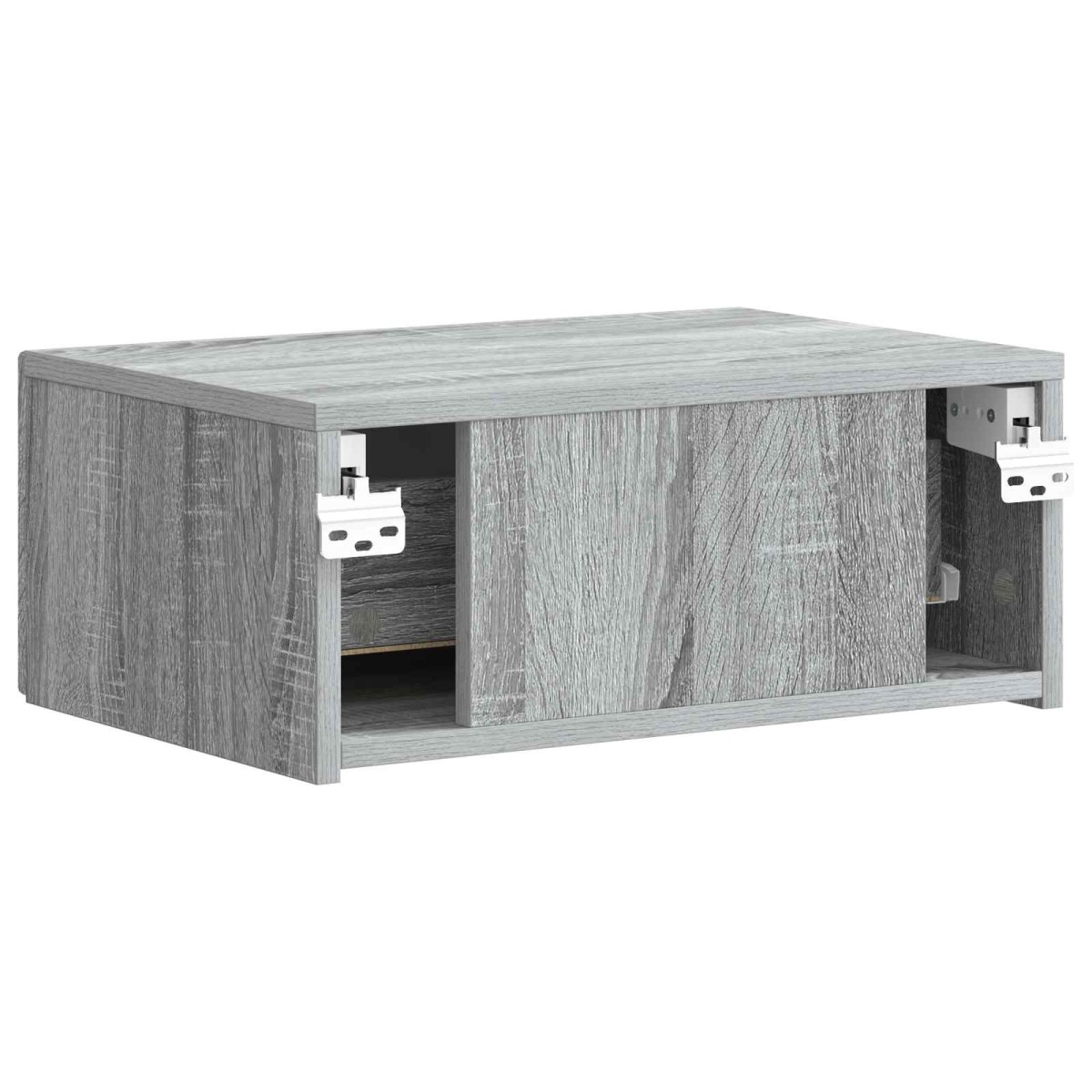 vidaXL Τοίχου Κρεμαστό Κομοδίνο Γκρι Sonoma 49 x 34,5 x 20 εκ.