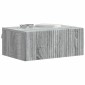 vidaXL Τοίχου Κρεμαστό Κομοδίνο 2 τεμ. Γκρι Sonoma 49 x 34,5 x 20 εκ.