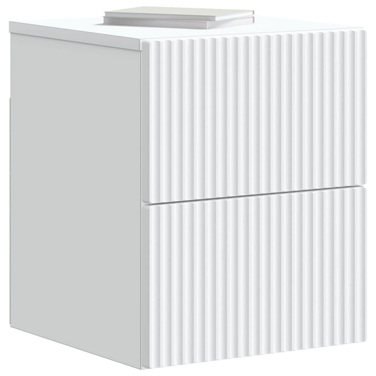 vidaXL Τοίχου Κρεμαστό Κομοδίνο 2 τεμ. Λευκό 33 x 34,5 x 40 εκ