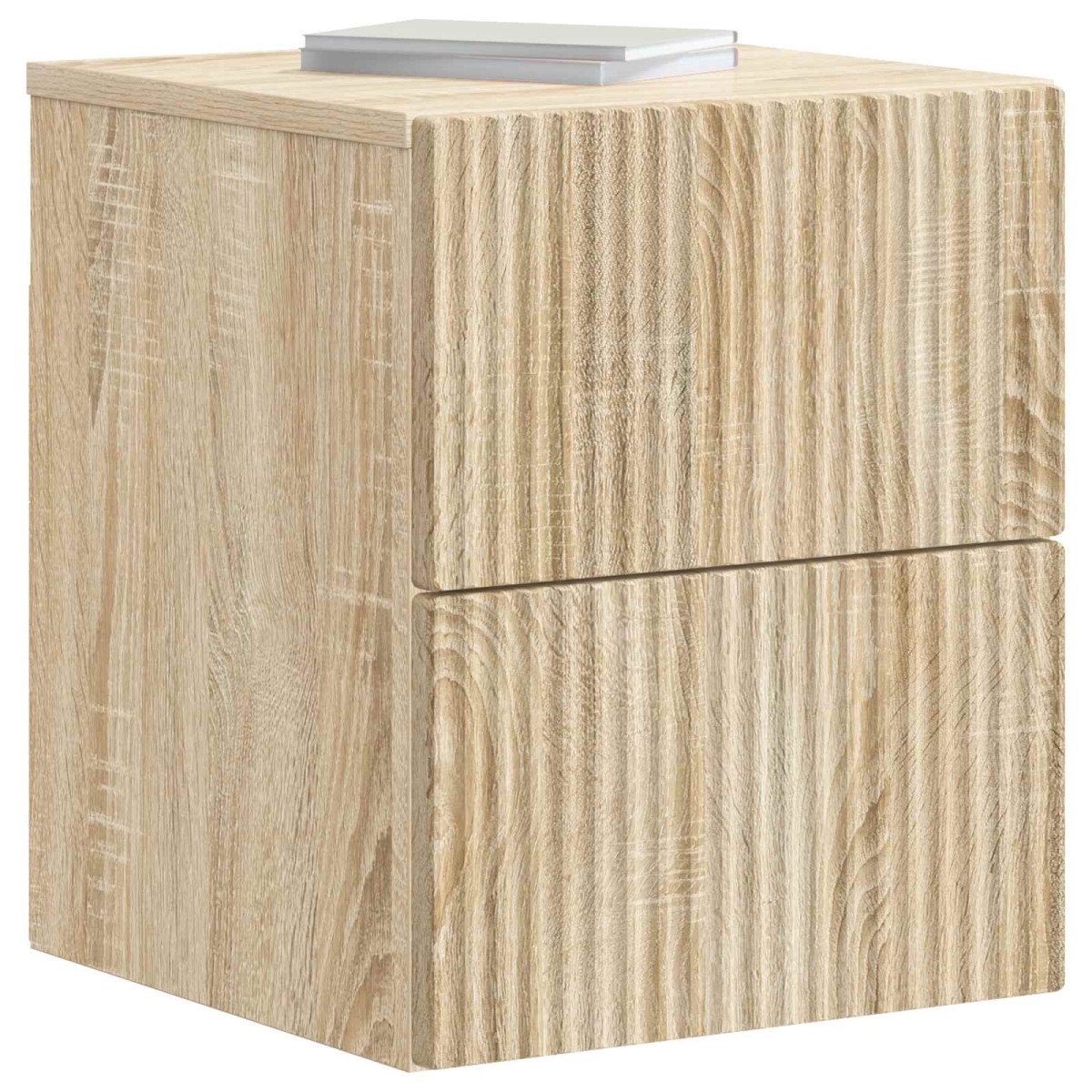 vidaXL Τοίχου Κρεμαστό Κομοδίνο Sonoma Δρυς 33 x 34,5 x 40 εκ
