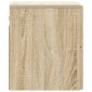 vidaXL Τοίχου Κρεμαστό Κομοδίνο Sonoma Δρυς 33 x 34,5 x 40 εκ