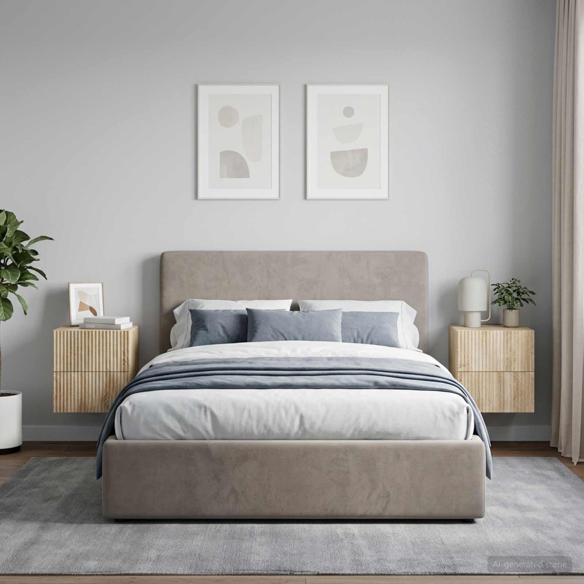 vidaXL Τοίχου Κρεμαστό Κομοδίνο 2 τεμ. Sonoma Δρυς 33 x 34,5 x 40 εκ