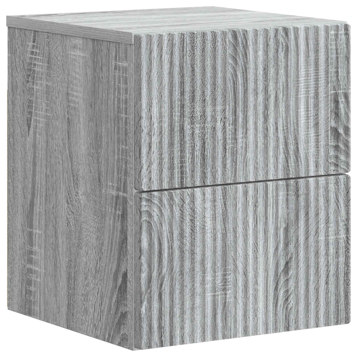 vidaXL Τοίχου Κρεμαστό Κομοδίνο Γκρι Sonoma 33 x 34,5 x 40 εκ