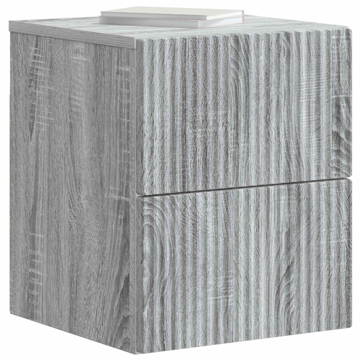 vidaXL Τοίχου Κρεμαστό Κομοδίνο Γκρι Sonoma 33 x 34,5 x 40 εκ