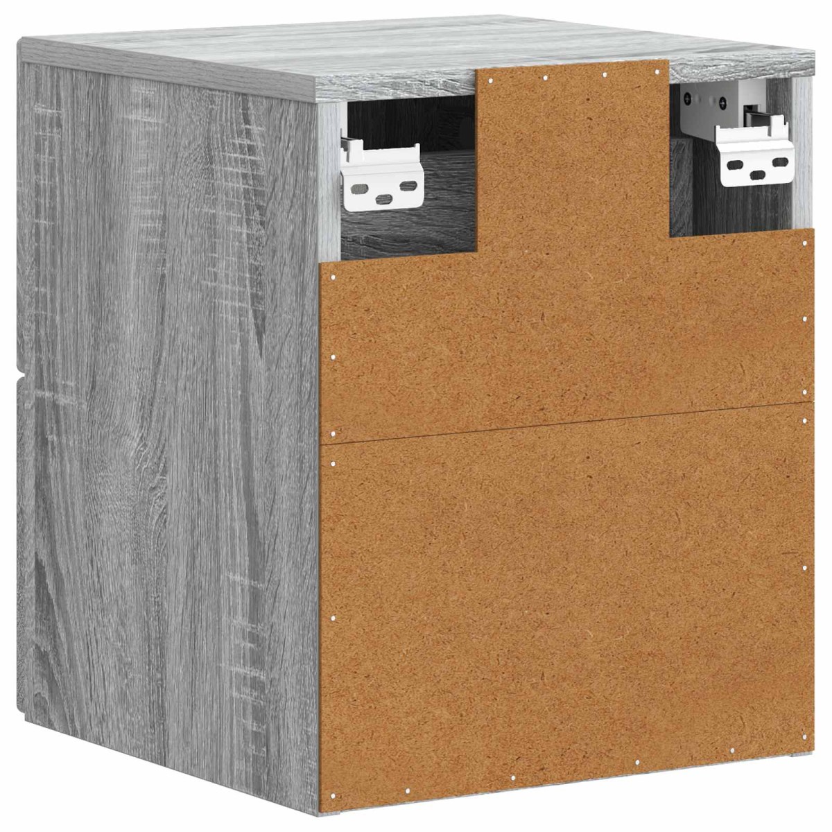 vidaXL Τοίχου Κρεμαστό Κομοδίνο Γκρι Sonoma 33 x 34,5 x 40 εκ