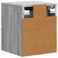 vidaXL Τοίχου Κρεμαστό Κομοδίνο Γκρι Sonoma 33 x 34,5 x 40 εκ