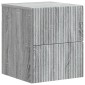 vidaXL Τοίχου Κρεμαστό Κομοδίνο Γκρι Sonoma 33 x 34,5 x 40 εκ
