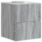 vidaXL Τοίχου Κρεμαστό Κομοδίνο 2 τεμ. Γκρι Sonoma 33 x 34,5 x 40 εκ