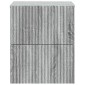 vidaXL Τοίχου Κρεμαστό Κομοδίνο 2 τεμ. Γκρι Sonoma 33 x 34,5 x 40 εκ