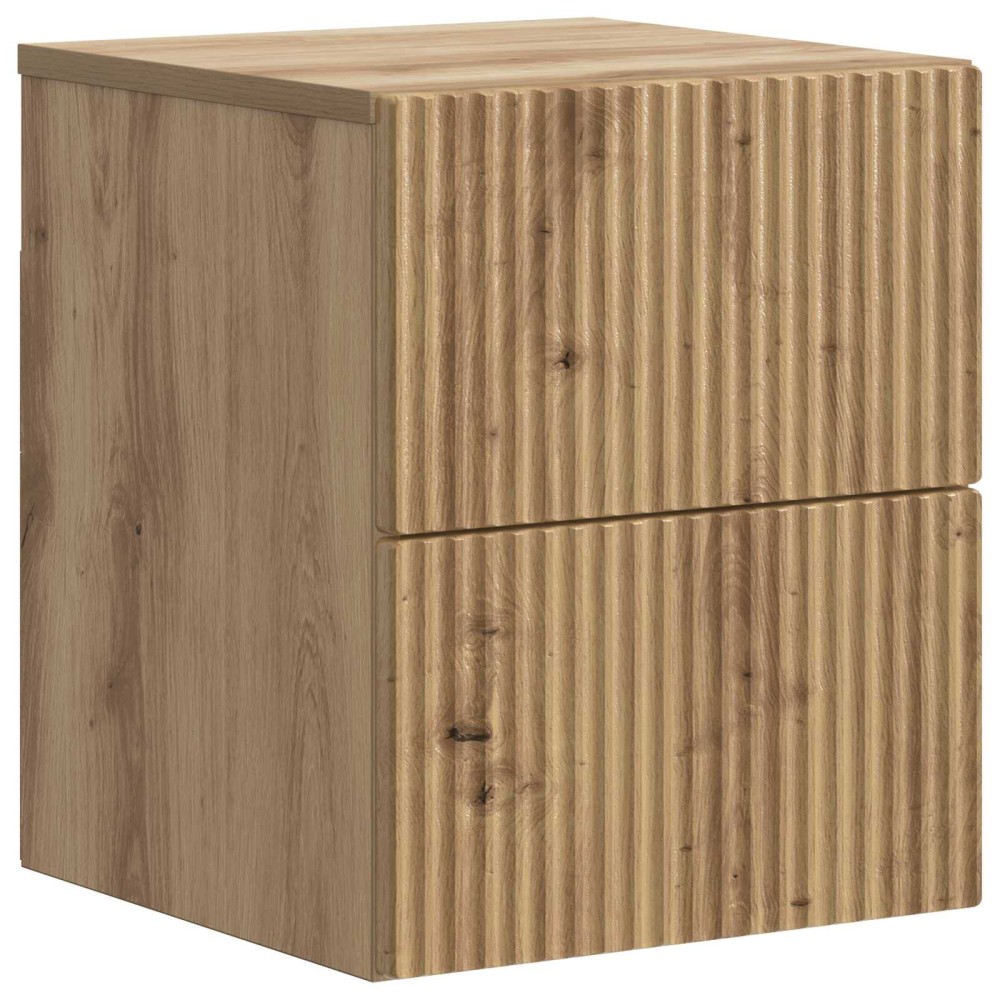 vidaXL Τοίχου Κρεμαστό Κομοδίνο Artisan Δρυς 33 x 34,5 x 40 εκ
