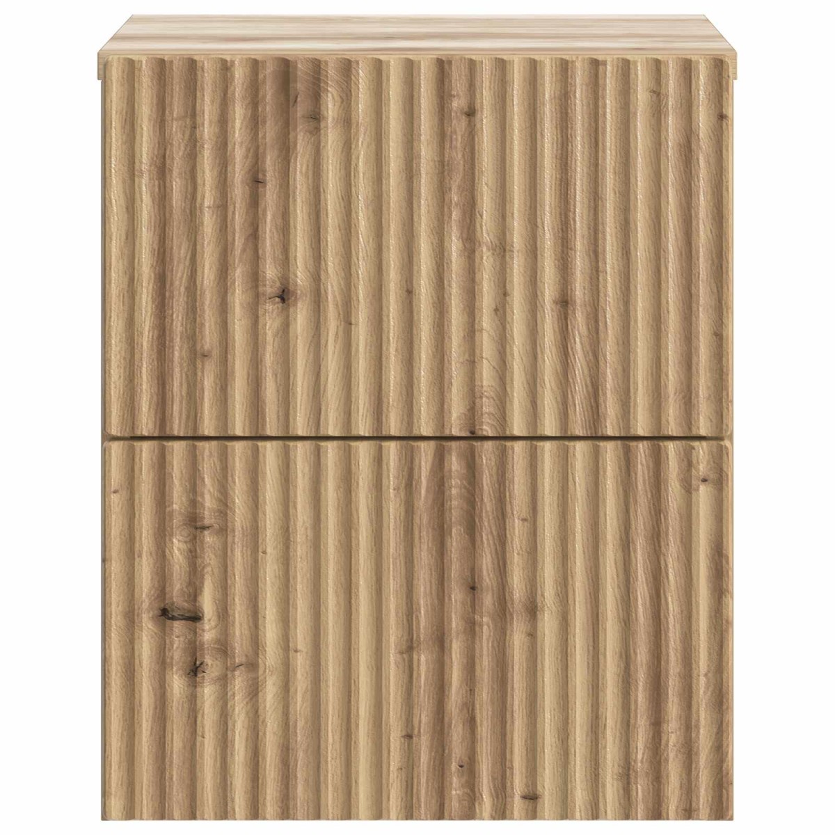 vidaXL Τοίχου Κρεμαστό Κομοδίνο 2 τεμ. Artisan Δρυς 33 x 34,5 x 40 εκ