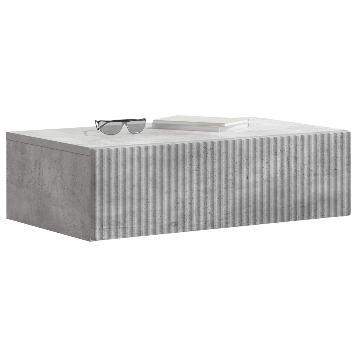 vidaXL Τραπεζάκι Τοίχου Γκρι Σκυροδέματος 59 x 34,5 x 17 εκ.
