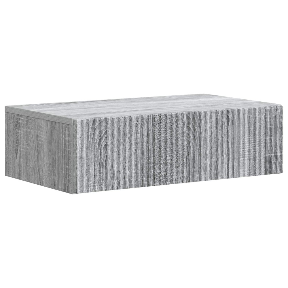vidaXL Τραπεζάκι Τοίχου Γκρι Sonoma 59 x 34,5 x 17 εκ.