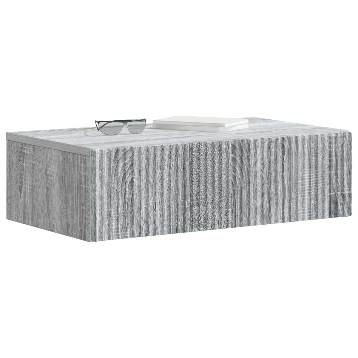 vidaXL Τραπεζάκι Τοίχου Γκρι Sonoma 59 x 34,5 x 17 εκ.