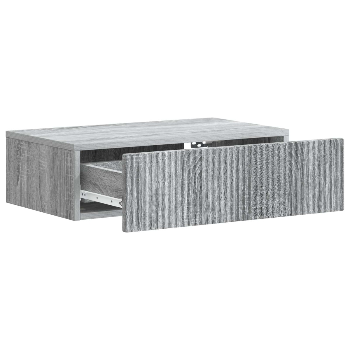 vidaXL Τραπεζάκι Τοίχου Γκρι Sonoma 59 x 34,5 x 17 εκ.