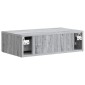 vidaXL Τραπεζάκι Τοίχου Γκρι Sonoma 59 x 34,5 x 17 εκ.