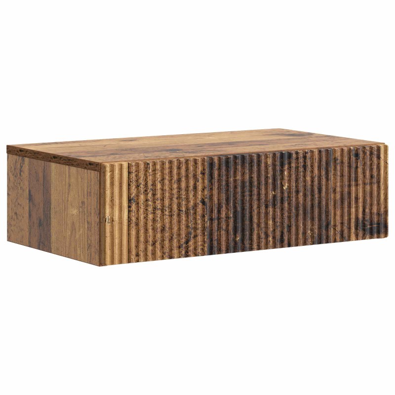 vidaXL Τραπεζάκι Τοίχου Παλαιωμένο ξύλο 59 x 34,5 x 17 εκ.