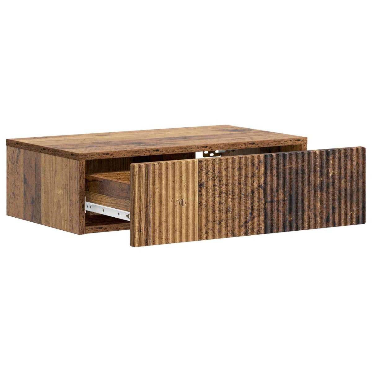 vidaXL Τραπεζάκι Τοίχου Παλαιωμένο ξύλο 59 x 34,5 x 17 εκ.