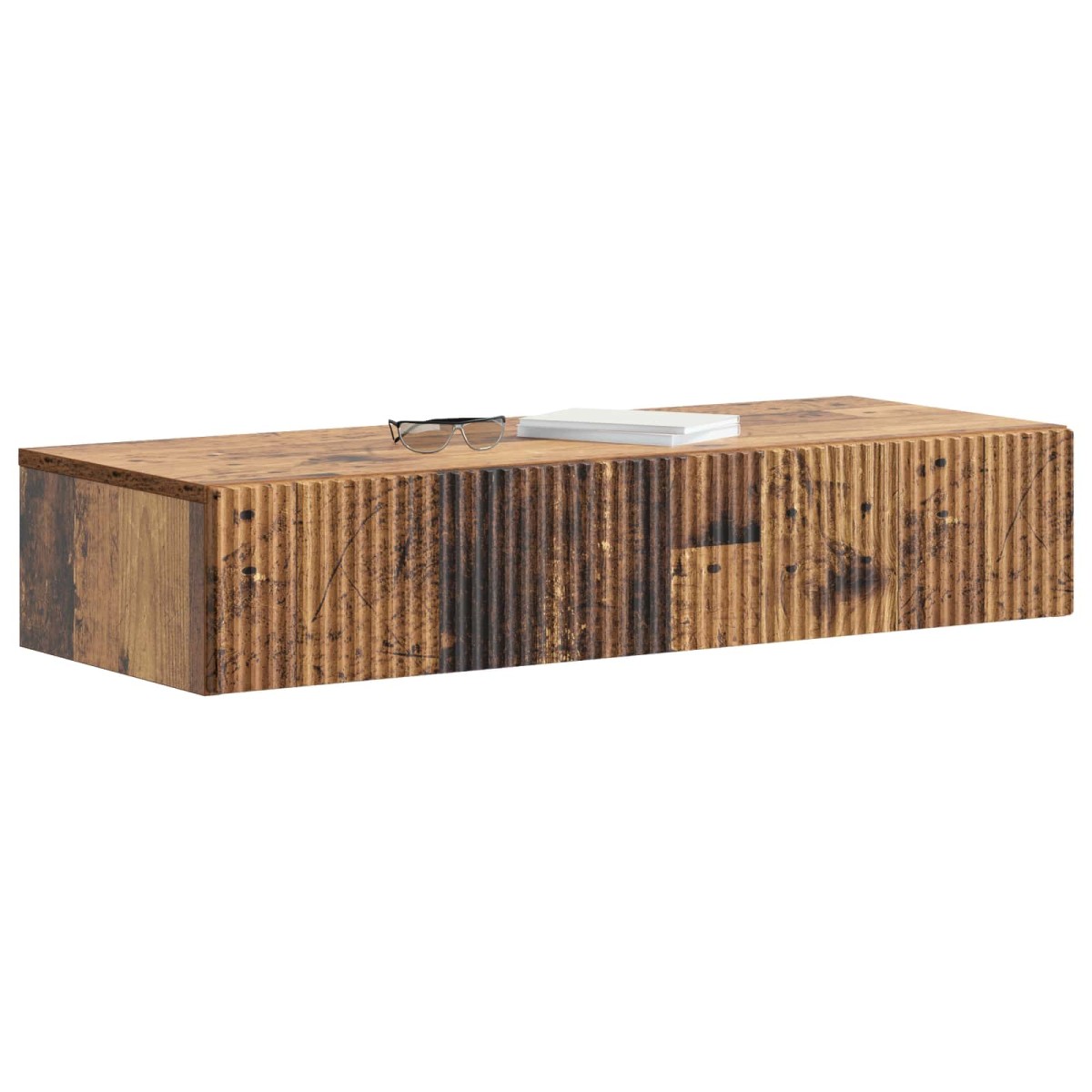 vidaXL Τραπεζάκι Τοίχου Παλαιωμένο ξύλο 87,5 x 34,5 x 17 εκ.